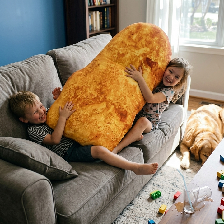 Nugget body pillow used for full-body and pregnancy support